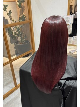 ロング×チェリーレッド