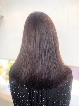 ヘアメイク フィリックス 板宿店(HAIR MAKE FELIX) ロング/アッシュ系/トステア/ツヤ/ストレート/顔周りカット