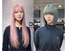 【★圧倒的No.1】カット+ケアブリーチ+カラー+高級ケラチントリートメント