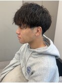メンズカットパーマツイストスパイラルフェザーニュアンス渋谷