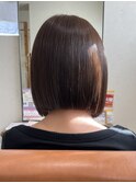 切りっぱなしボブ