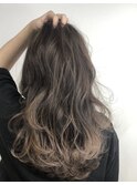 イメチェン/ホワイトブロンド/外ハネボブ/美髪/RrSALON心斎橋