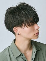 エルマーク 本山(L-MARK)&nbsp;アップバング/短髪/ツイストパーマ/ブリーチ/メンズ/学割