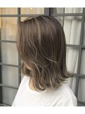 『ALBAS』切りっぱなし×ロブ×ハイライト×バレイヤージュ