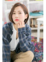 ヘアアンドビューティー ミック(Hair & Beauty miq)&nbsp;ノーバング＆ワンレン…大人ボブ