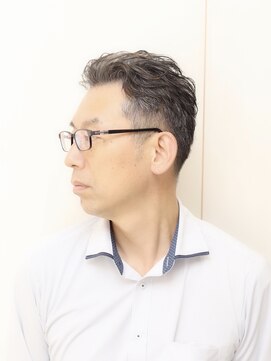 ヘアーアンドグルーミング ヨシザワインク(HAIR&GROOMING YOSHIZAWA Inc.) 【ヨシザワ人形町】40代50代刈り上げオールバックスタイル