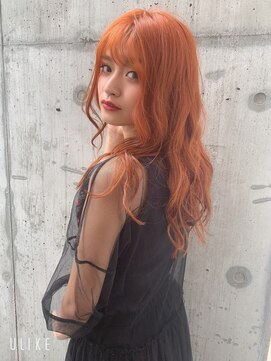 ボタニウム バイ アールサロン(BOTANIUM by RrSALON) ブリーチ1回☆ビビットオレンジカラー☆AMU