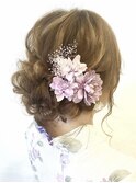 夏の浴衣ヘアアレンジ★ふんわりルーズアップスタイル♪花火大会