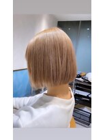 ロンドルーチェ 心斎橋(Lond luce)&nbsp;ダークアッシュ/ミディアムレイヤーカット［髪質改善/縮毛矯正］