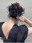 結婚式参列 ライブ ヘアセット/今枝