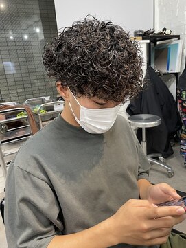 フィフス 原宿(fifth) プードルパーマツイストスパイラルパーマ刈り上げマッシュウルフ