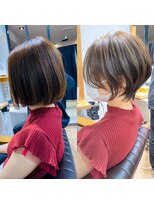 バンプ ギンザ(BUMP GINZA)&nbsp;30代/40代/50代・絶壁解消・小顔前下がりショートボブ【中村】