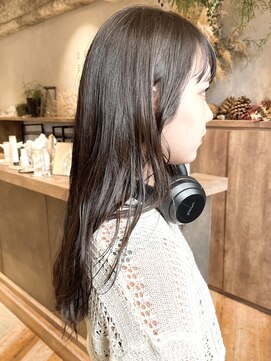 ディッセンバー 渋谷(December) 【December】就活カラー×ブリーチなし透明感グレージュカラー◎