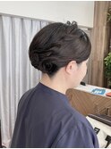 ヘアセット/和装/ヘアアップ/えりあし短め/七五三/結婚式/朝霞