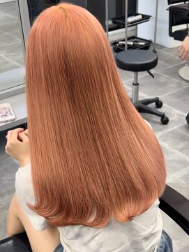 ペレ 栄店(PELE) デザインカラー/レイヤーカット/ウェットヘア/オリーブベージュ