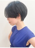 【morio池袋】大人可愛い黒髪前下がりショート♪