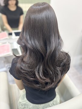 アール 横浜(R) 〈MAKI〉艶カラー/透明感グレージュ/くびれヘア/モテヘア