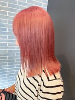 ピンクベージュボブ