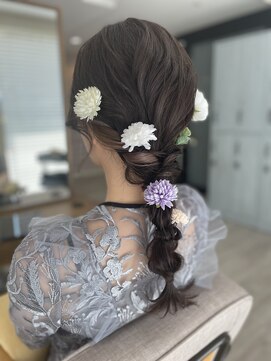 シーク センター南店(seek) 編み下ろしで可愛いアレンジ