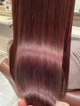 リコ バイ マリス(Liko by maris) 髪質改善トレンドカラー/透明感ピンクベージュ/チェリーレッド