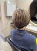 白髪だからできる！スモーキーベージュショート