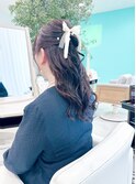 ユーフォリア大人可愛いハーフアップ