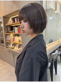 ミニウルフレイヤーカット顔周り前髪韓国ショートボブ/表参道