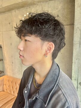 ヘアーアンドメイク ファット(Hair&Make PHAT) 爽やかメンズマッシュショートニュアンスパーマ20代30代40代
