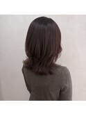 【&ONE 自由が丘】ミディアムウルフ　×  カシスレッド