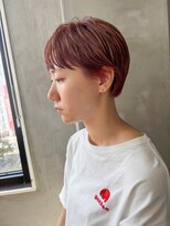 テトヘアー(teto hair) ベリーショート ピクシーショート オレンジベージュ