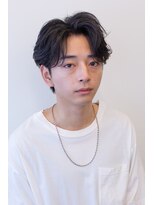 アコロン(acoron.)&nbsp;センターパート/ニュアンスパーマ/池袋メンズカット