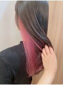 美髪◎インナーカラーピンクロングで春のイメチェン