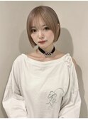 くびれヘア/アプリコットオレンジ/夏のヘアアレンジ/梅田