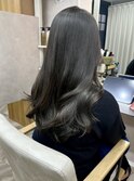 オリーブグレージュ×ロングレイヤー