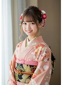成人式セットスタイル/ハイライト顔周り/メッシュ顔周り