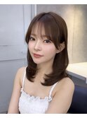 韓国レイヤー/韓国風/ボブ/髪質改善/黒髪/ブリーチなし〔池袋〕