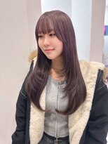 モナ 髪質改善(MONA)&nbsp;【MONA】ロングレイヤー/ラベンダーグレージュ/ラテカラー