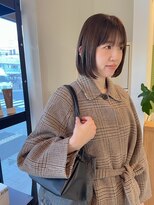 フレイムス ヘアアンドリラックス 吉川店(Frames hair&relax)&nbsp;まとまる艶ボブとマロンベージュ