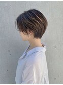 ワンホンレイヤー/ミルクティーブロンド/ダークブルー/吉祥寺
