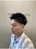 テーパーフェード/スパイキーショート／アップバング