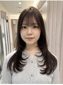 顔まわり/レイヤー/ハッシュカット