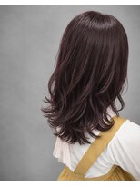ソラヘアー(SORA hair) 韓国風くびれレイヤー艶ブラウンミディ