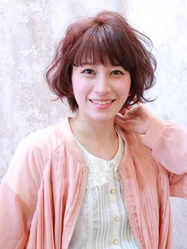 ワームス(warmth) 【warmth(大槻)】ふわっと外ハネショート×ピンクベージュ