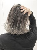 『D'na』ホワイトグレーバレイヤージュ 清水