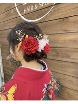 ヘアーアンドスパ エンジェイ(HAIR＆SPA enj) ローシニヨン