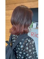 リドルヘアー 石井町店(Riddle HAIR) グラデーションカラーピンク