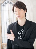 暖色系カラーなフェードビジカジショートウルフc