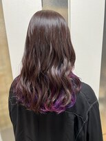 アールモンドヘア新世界&nbsp;【北見】＃インナーカラー＃ピンクラベンダー