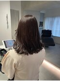 【小岩井美希】動きのある大人ミディx暗めオリーブベージュ