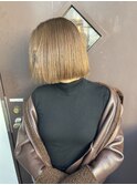 20代30代40代/ボブ/ハイトーンボブ/ベージュカラー［溝の口］